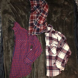 Three Flannels one NWT